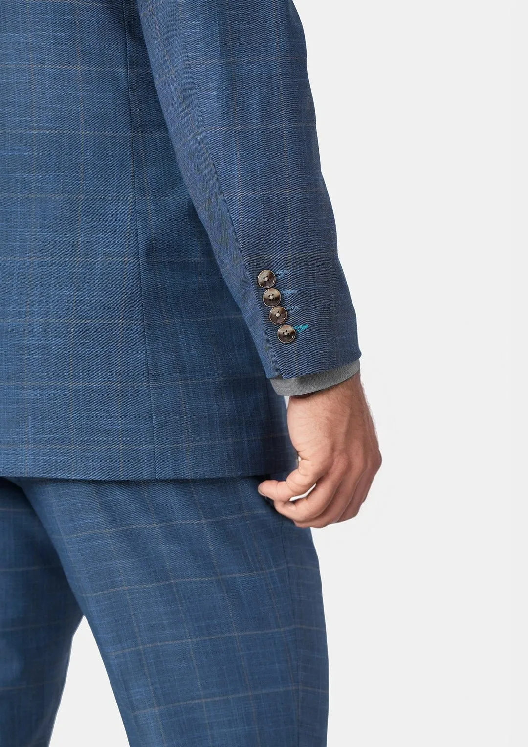 Thompson Sky Blue Windowpane Jacket