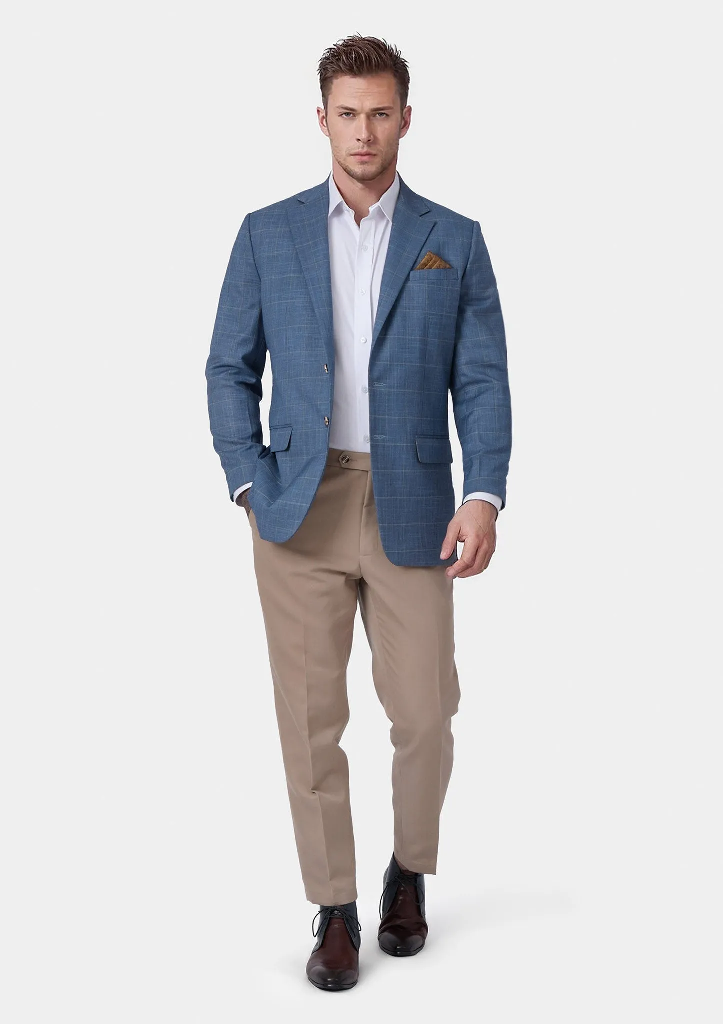 Thompson Sky Blue Windowpane Jacket