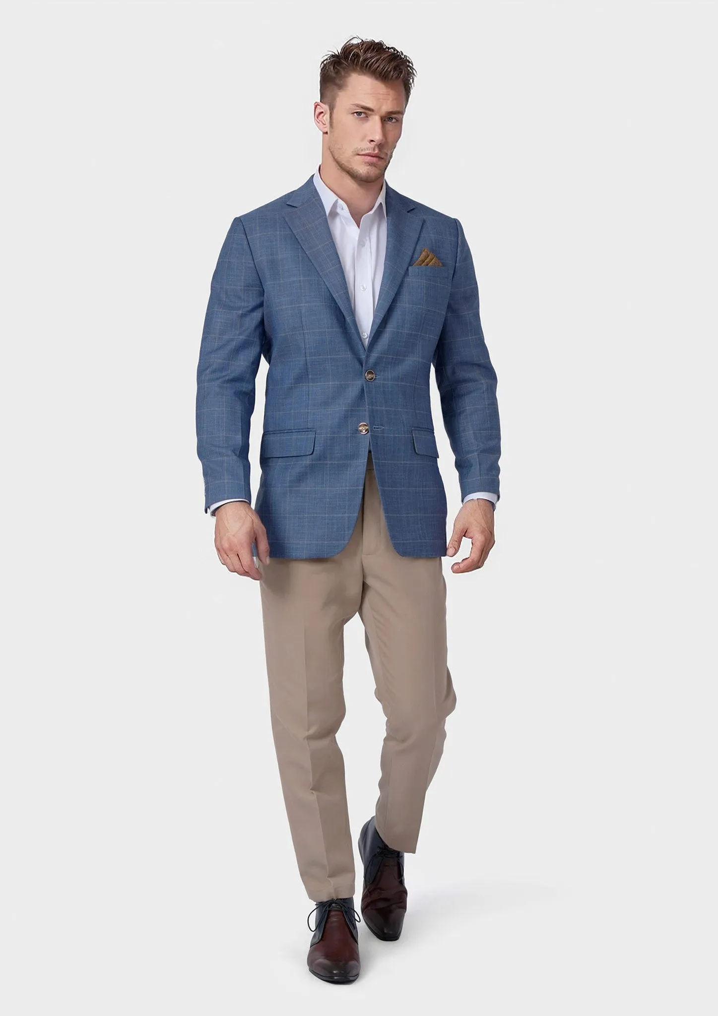Thompson Sky Blue Windowpane Jacket