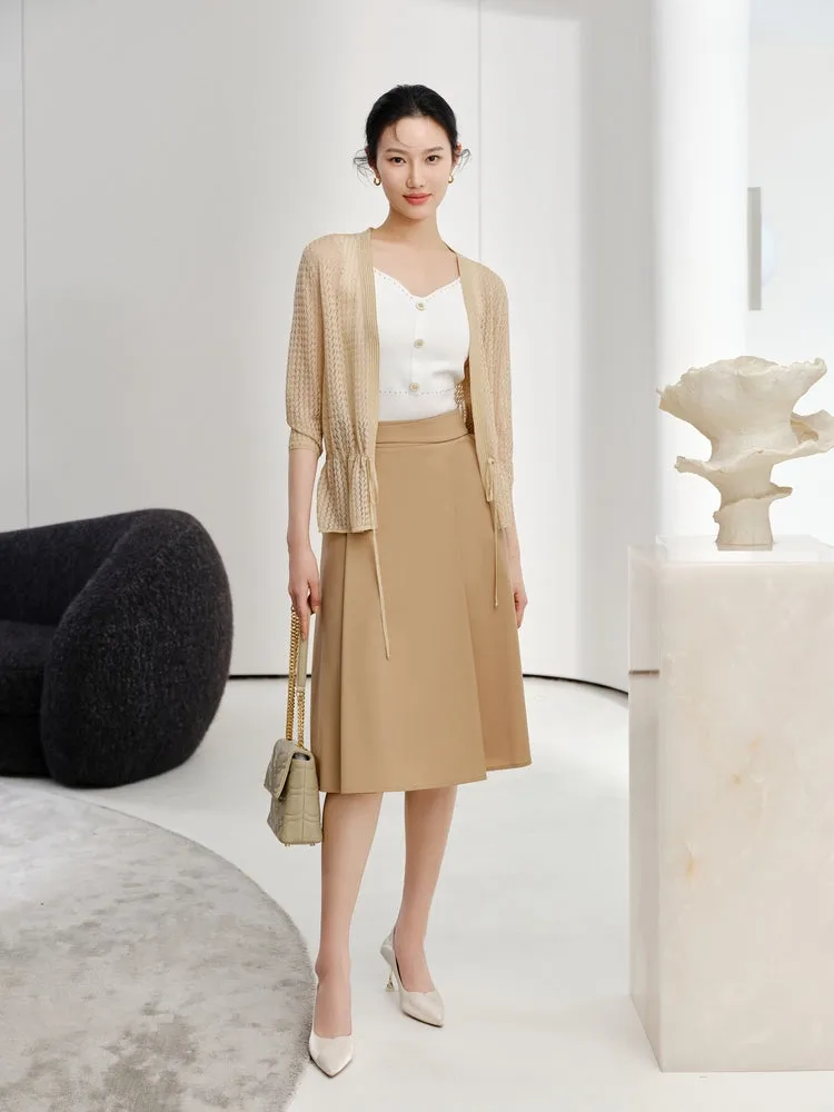 YAYING Mulberry Silk Knit Cardigan